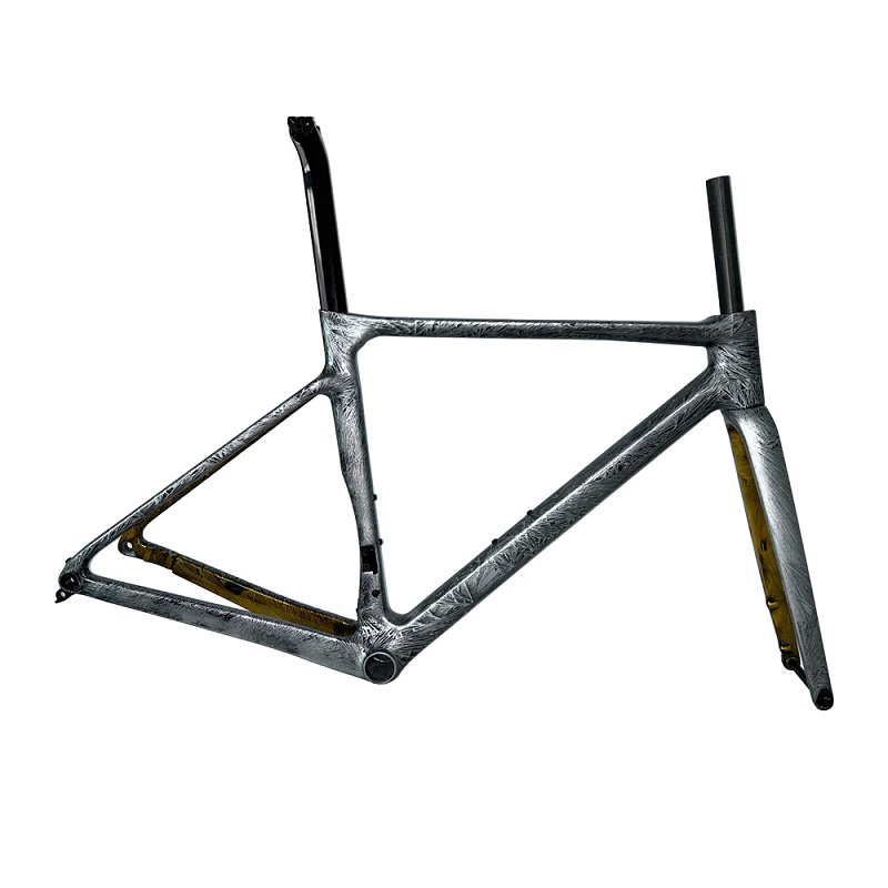 T1000 Carbon Fiber Hidden Clamp BB386 Road Bike Frameset FM086